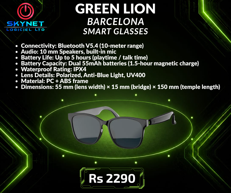 Green Lion Barcelona Smart Glasses