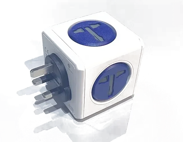 Allocacoc PowerCube Original USB SURGE UK Blue (7220BL/UKOUPC)