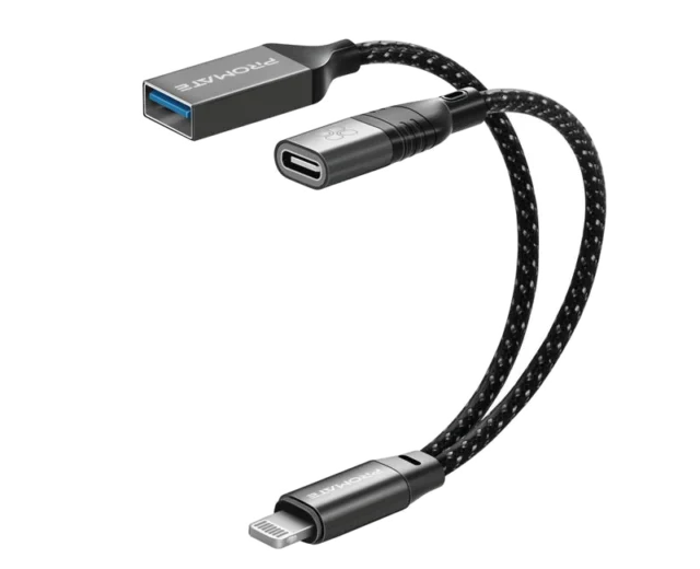 Promate OTG Media Adapter for iOS Devices (OTGLink-I)