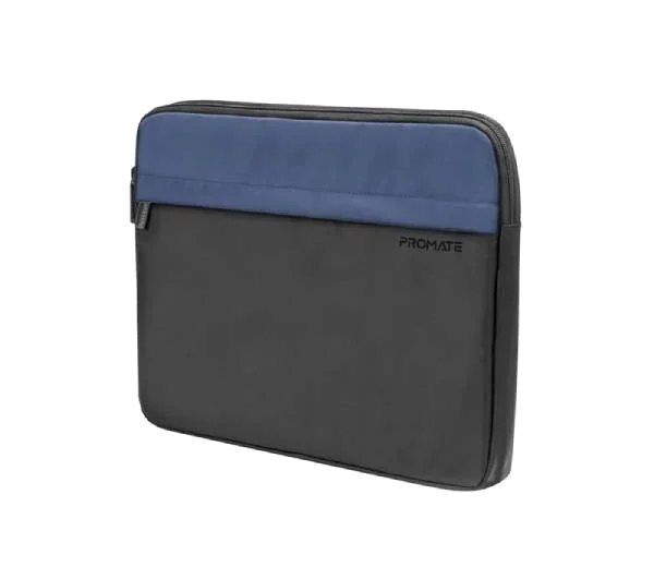 Promate Limber-SB.Black Lightweight 13" Tablet Sleeve with Front Storage Zipper