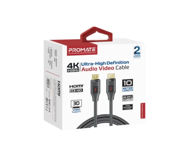 Promate HDMI Cable 5meters Ultra-High Definition 4K@60Hz HDMI Audio Video Cable (PROLINK4K60-500)