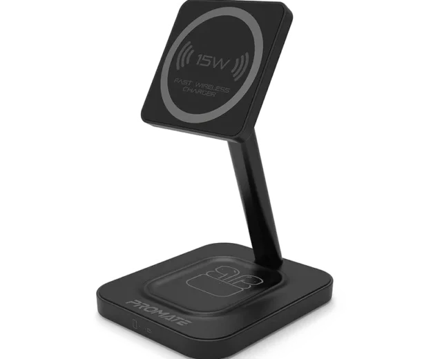 Promate 15W High Speed Magnetic Wireless Charger AURABASE-15W.BLACK