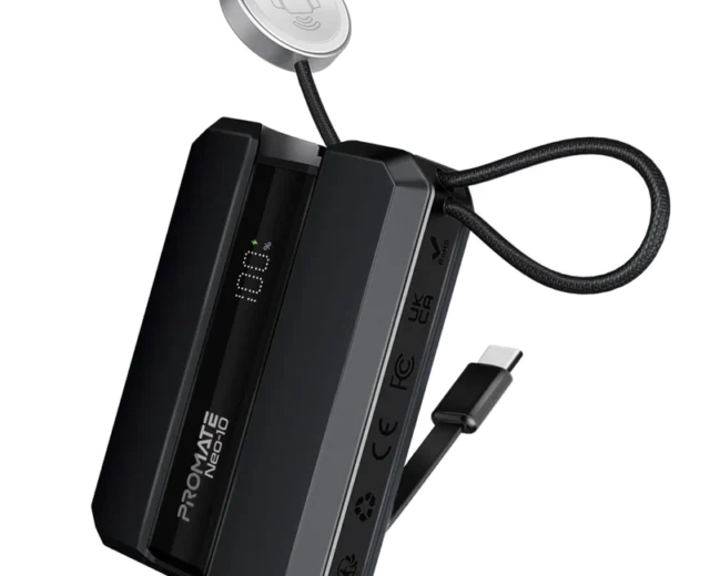 Promate 30W Power Delivery Smartphone & Apple Watch Charging Power Bank NEO-10.BLACK