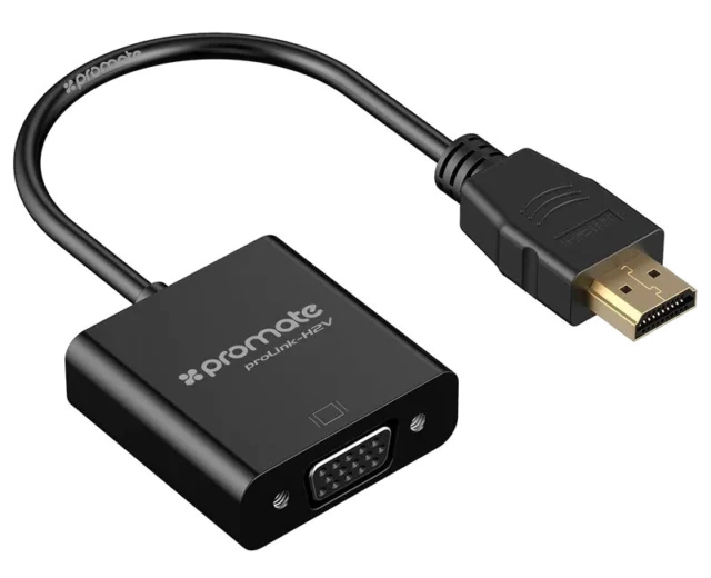 Promate Converter HDMI to VGA Black (PROLINK-H2V.BLACK)