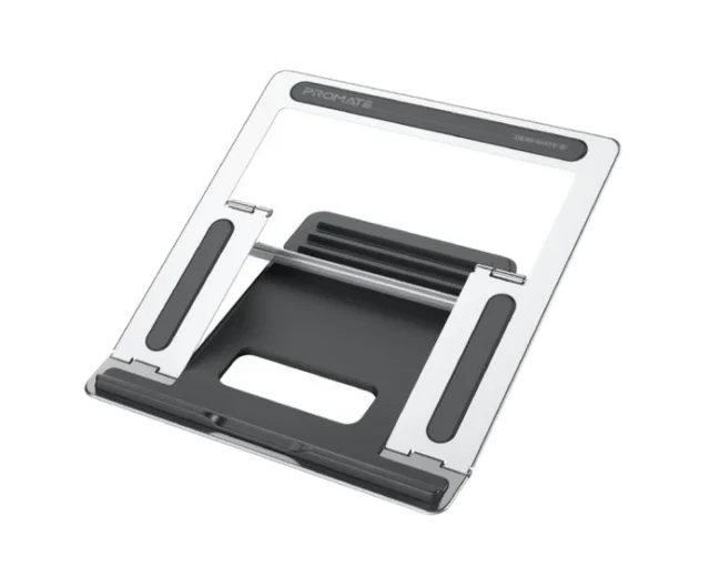 Promate Multi-Level Adjustable Laptop Stand DESKMATE-5.SILVER