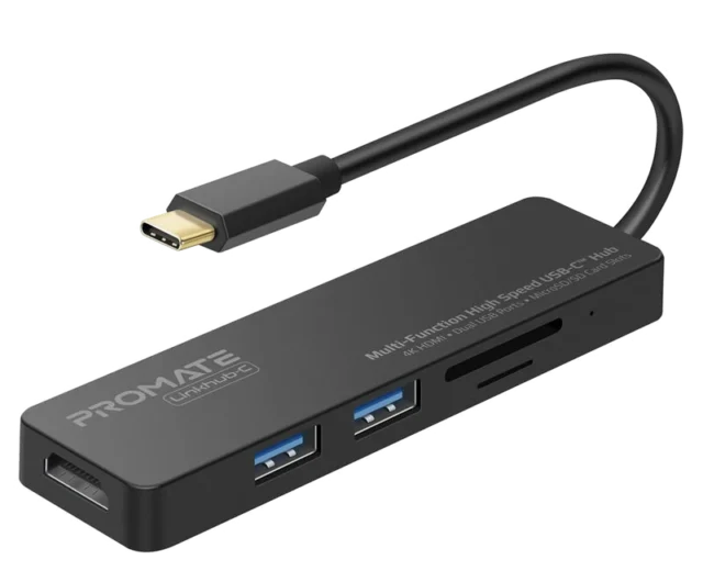 Promate Multi-Function High Speed USB-C™ Hub LINKHUB-C