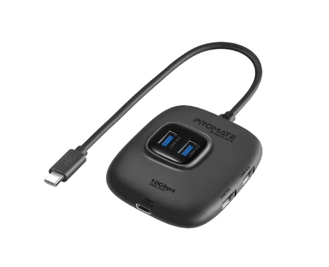 Promate 10Gbps Ultra-Fast USB 3.2 Hub (SnapHub-4)