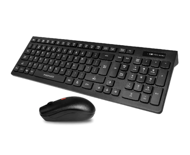 Promate Sleek Profile Full Size Wireless Keyboard & Mouse (PROCOMBO-12.EN)